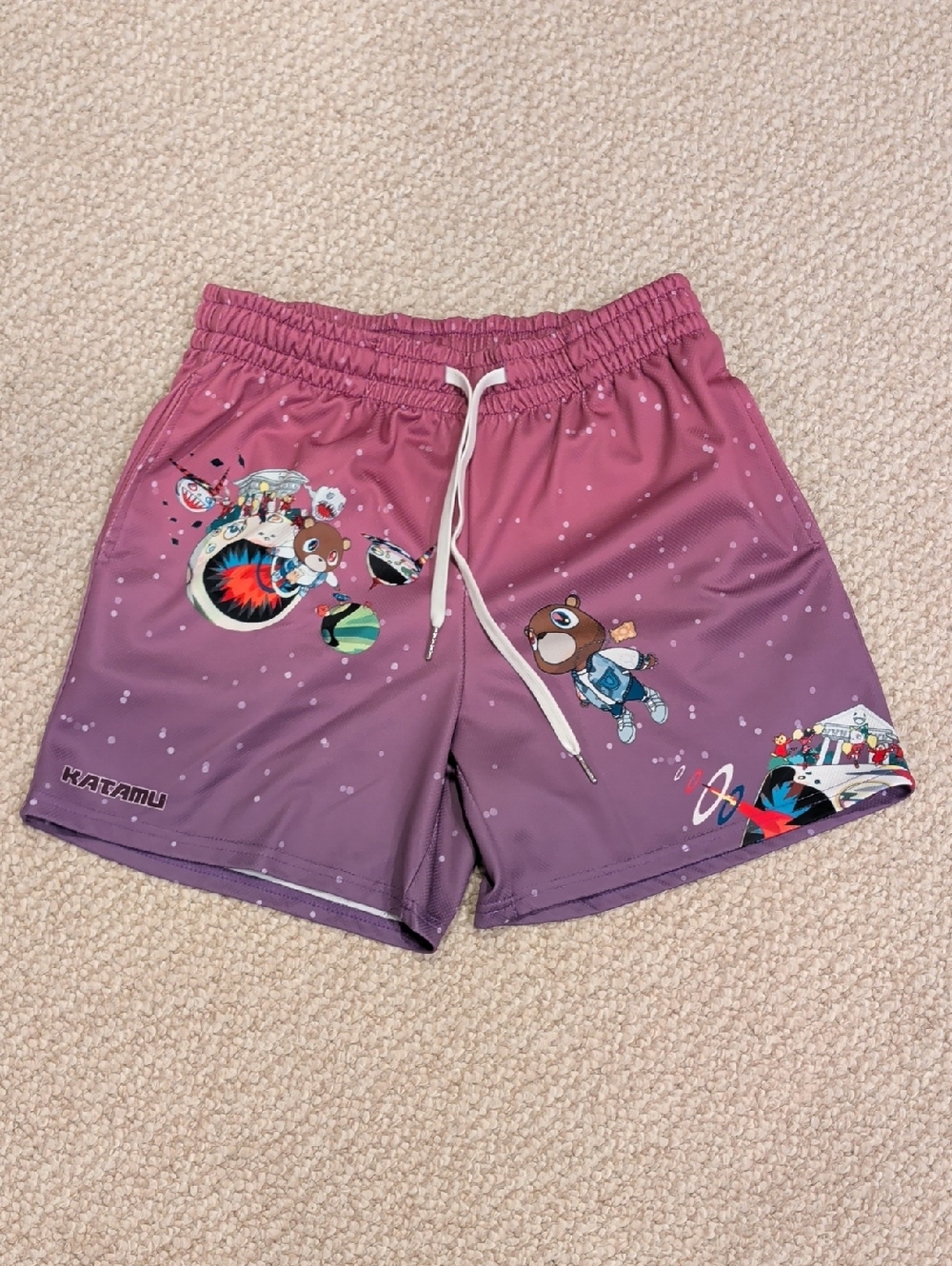 Purple Gradient Graphic Shorts